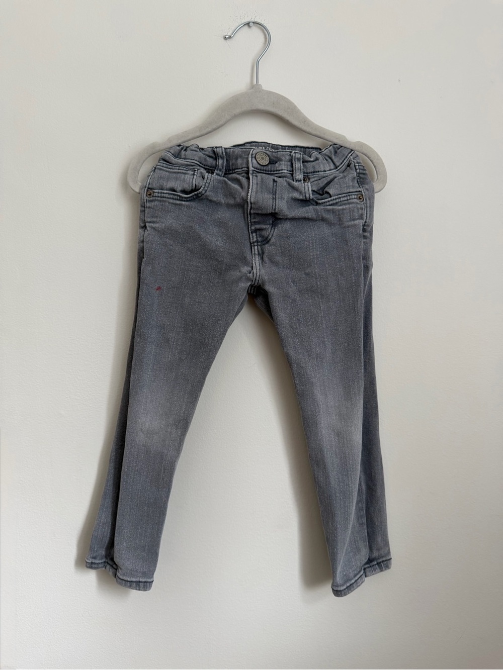 Zara Grey Stretch Denim Skinny Jeans (Size 3-4)